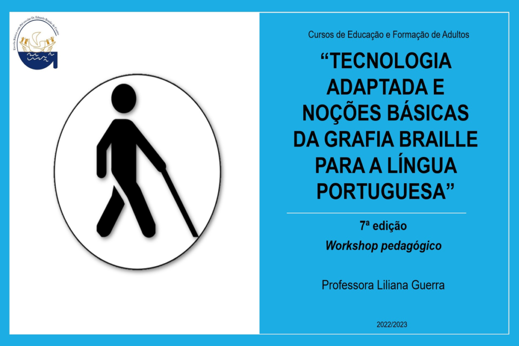 Formandos do curso EFA aprendem sobre tecnologia adaptada e grafia braille